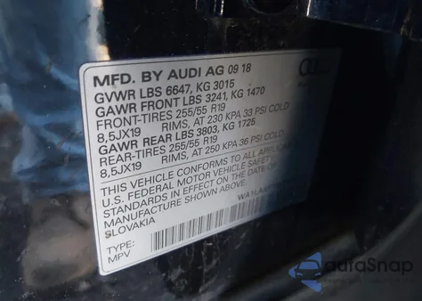 2019 Audi Q7 55 Premium/55 Se Premium z USA, uszkodzony, nr VIN WA1LAAF75KD008279